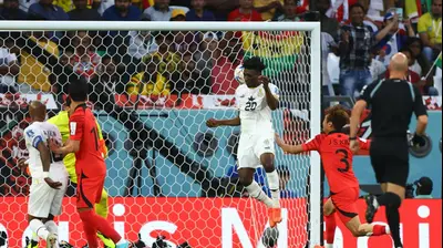 מוחמד קודוס כובש לזכות נבחרת גאנה נגד דרום קוריאה. רויטרס