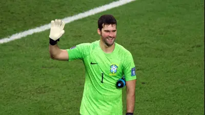 אליסון, שוער נבחרת ברזיל. רויטרס