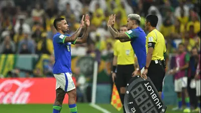 פדרו מחליף את גבריאל ז'סוס, שחקני נבחרת ברזיל. רויטרס
