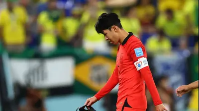 סון יונג-מין, שחקן נבחרת דרום קוריאה. רויטרס