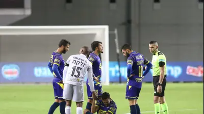 אחמד עאבד, שחקן מכבי בני ריינה. שלומי גבאי