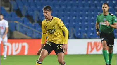 שחקן מכבי נתניה אחמד סלמן. ברני ארדוב