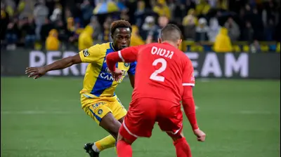 שחקן מכבי תל אביב פארפה גיאגון. אריאל שלום