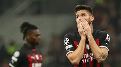 אוליבייה ז'ירו, חלוץ מילאן. Marco Luzzani,GettyImages