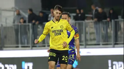 שחקן מכבי נתניה אחמד סלמן. ברני ארדוב