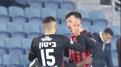 אופק ביטון גיא בדש הפועל ירושלים חגיגה. דני מרון