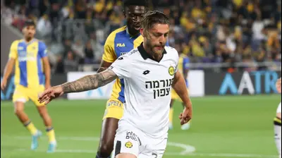 שחקן מכבי נתניה סטניסלב בילנקי. ברני ארדוב