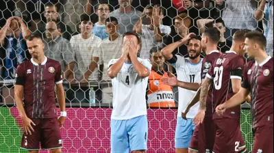 מיגל ויטור שגיב יחזקאל נבחרת ישראל מול בלארוס. ברני ארדוב