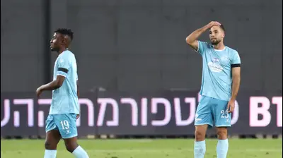 שחקן מכבי פתח תקוה אביאל זרגרי. דני מרון