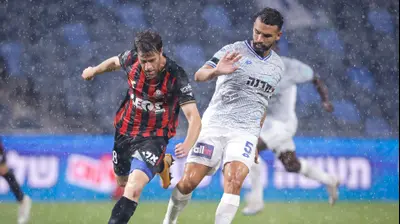 רם לוי הפועל פתח תקוה גיא מלמד הפועל חיפה. מאור אלקסלסי