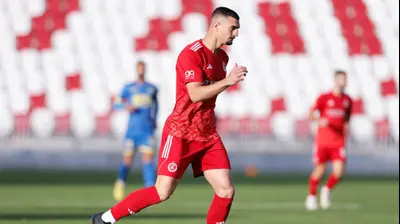 שחקן הפועל תל אביב אור בלוריאן. מאור אלקסלסי