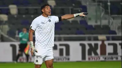 אורלנדו מוסקרה, שוער מכבי תל אביב. ברני ארדוב