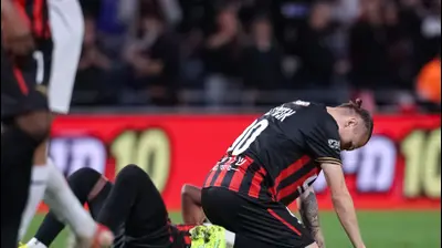 דמיטרי אנטילבסקי שחקן הפועל חיפה מאוכזב. מאור אלקסלסי