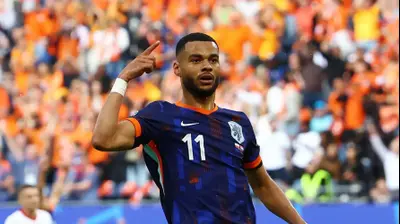 קודי גאקפו שחקן נבחרת הולנד. רויטרס