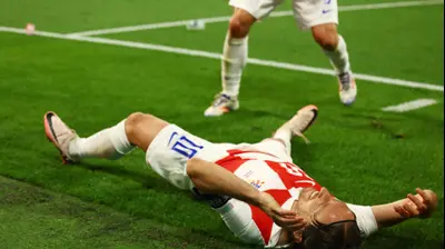 לוקה מודריץ', שחקן נבחרת קרואטיה. רויטרס