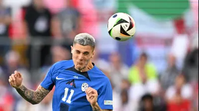 בנימין ששקו, חלוץ נבחרת סלובניה. GettyImages