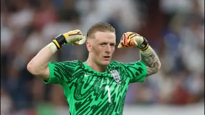 ג'ורדן פיקפורד שוער נבחרת אנגליה. GettyImages