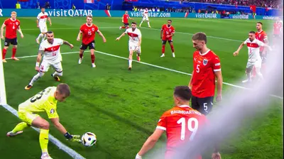 השער של טורקיה נגד אוסטריה בשמינית גמר יורו 2024. GettyImages