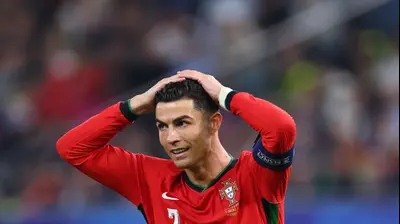 שחקן נבחרת פורטוגל, כריסטיאנו רונאלדו. Robbie Jay Barratt - AMA,GettyImages