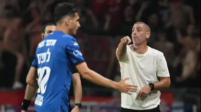 מאמן הפועל באר שבע רן קוז'וך. ברני ארדוב