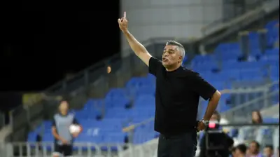 חיים סילבס, מאמן הפועל חדרה. אודי ציטיאט