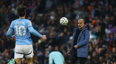 פפ גווארדיולה מאמן מנצ'סטר סיטי. רויטרס