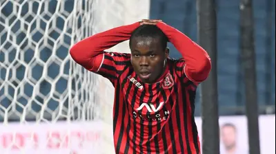 סדריק דון שחקן הפועל ירושלים מאוכזב. ברני ארדוב