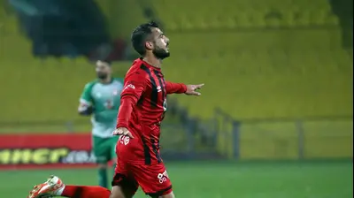 שגיא דרור שחקן הפועל רמת גן חוגג שער. אודי ציטיאט