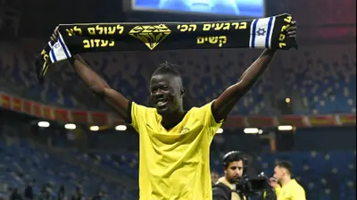 מוחמד ג'טיי שחקן מכבי נתניה. ברני ארדוב