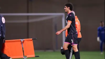 ליאור רוקח שחקן הפועל חדרה לאחר שנפצע. מאור אלקסלסי