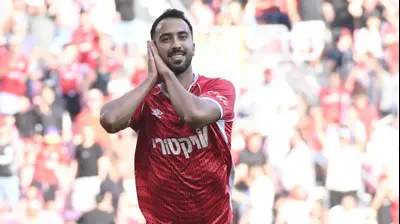 שחקן הפועל באר שבע אליאל פרץ. ברני ארדוב