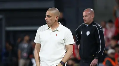 רן קוז'וך מאמן הפועל באר שבע. דני מרון