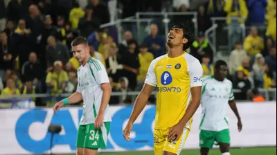 דור פרץ שחקן מכבי תל אביב מאוכזב. אודי ציטיאט