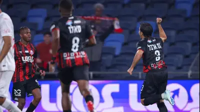 תמיר ארבל שחקן הפועל חיפה חוגג שער. מאור אלקסלסי