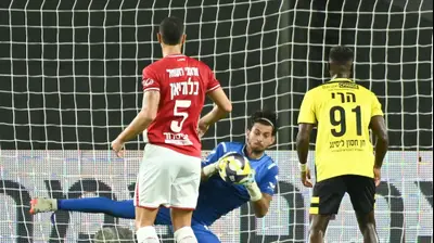 עומר ניראון, שוער מכבי נתניה. ברני ארדוב