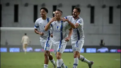 שגיב יחזקאל לצד טייריס אסנטה חוגגים עם אושר דוידה, מכבי תל אביב. אריאל שלום