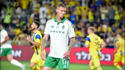 סוף פודגוראנו שחקן מכבי חיפה. אריאל שלום