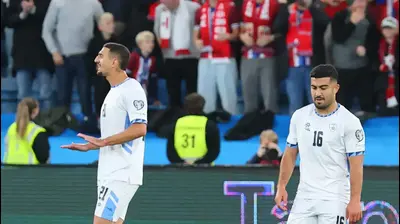 מוחמד אבו פאני, אור בלוריאן שחקני נבחרת ישראל מאוכזבים. אודי ציטיאט