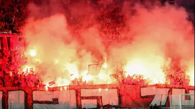 אבוקות ביציע אוהדי הפועל תל אביב, גמר גביע הטוטו. דני מרון