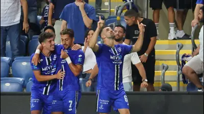 איתי רוטמן שחקן הפועל פתח תקוה חוגג שער. אודי ציטיאט