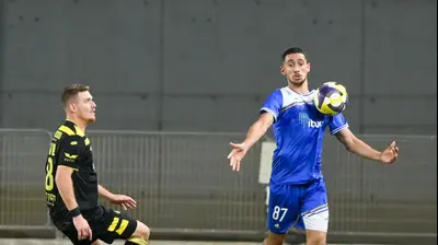 מוחמד אבו רומי, עירוני קרית שמונה לצד יובל שדה, מכבי נתניה. ברני ארדוב