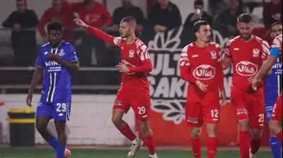 אחמד סלמן שחקן בני סכנין חוגג שער. מאור אלקסלסי