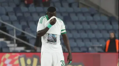 עבדולאי סק שחקן מכבי חיפה מאוכזב. דני מרון