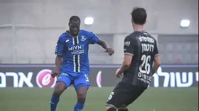 אלכס מוסונדה שחקן הפועל פתח תקוה. אריאל שלום