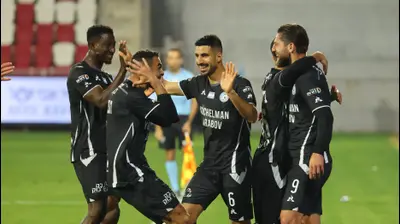 שחקני עירוני טבריה חוגגים. אודי ציטיאט