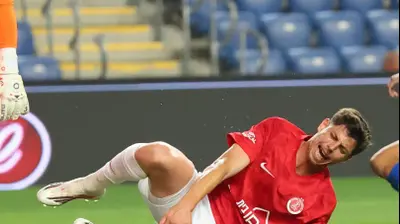 סתיו טוריאל שחקן הפועל תל אביב נגד הפועל פתח תקוה. אודי ציטיאט