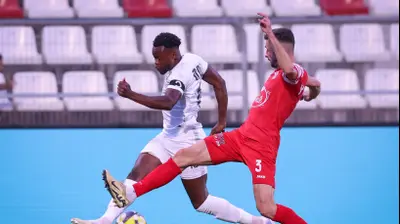 יוג'ין אנסה שחקן מ.ס. אשדוד מול בני סכנין. מאור אלקסלסי