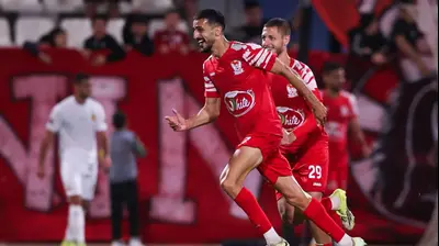 מוסטפא שייח' יוסף שחקן בני סכנין חוגג מול אשדוד. מאור אלקסלסי