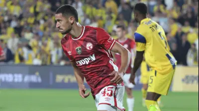 מוחמד אבו רומי שחקן הפועל באר שבע חוגג שער, גמר גביע המדינה 2026. דני מרון