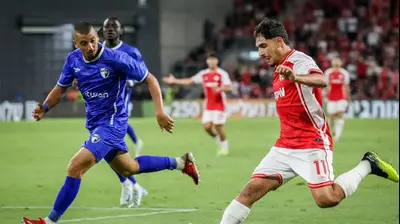 שחקן הפועל באר שבע אמיר גנאח. קובי אליהו